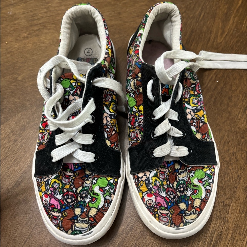 Nintendo Character Sneakers - Black and Multicolor